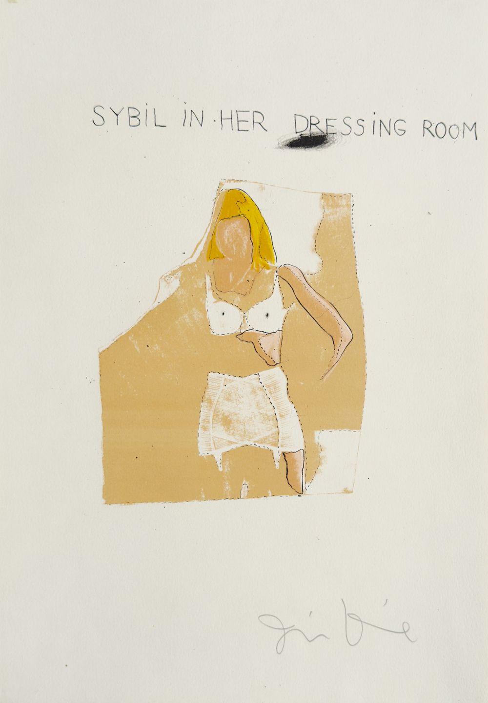 Sybil in her dessing room