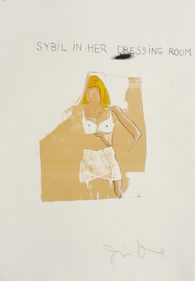 Sybil in her dessing room