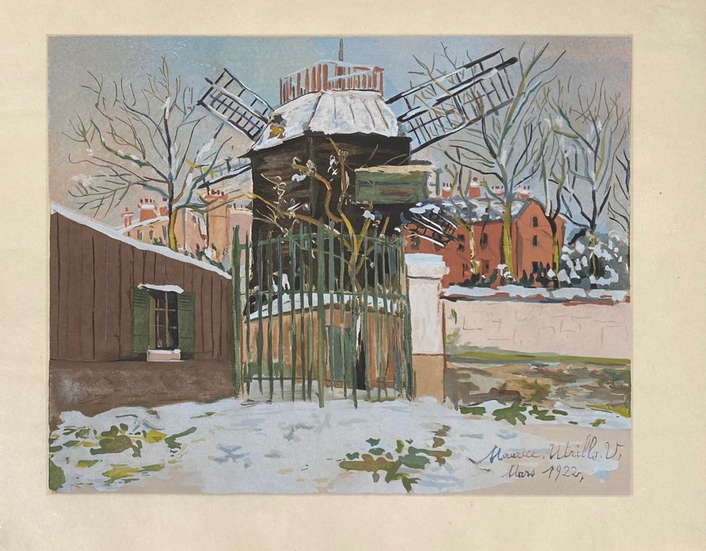 モーリス・ユトリロ【Le Moulin de Montmartre】 Place-des-Arts - Maurice UTRILLO : Le Moulin de la Galette