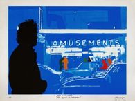 Peintre et modèle : bleu azural de manganèse