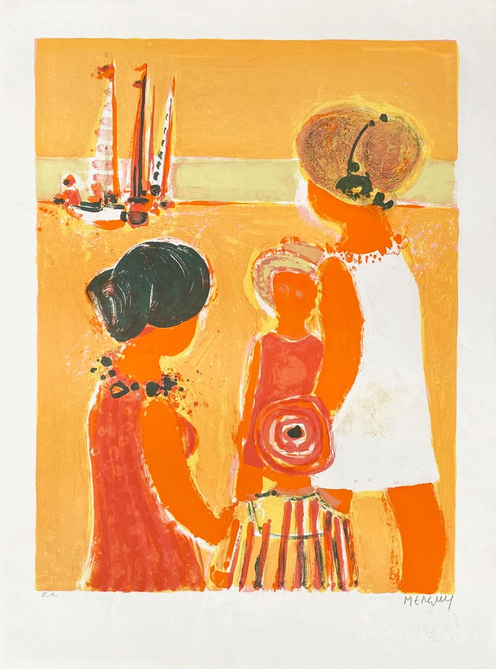 1968 - Famille à la plage