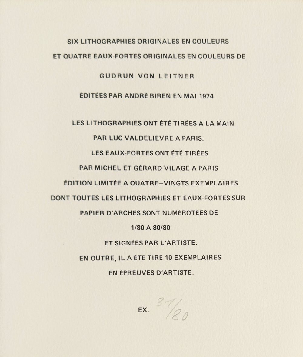 Lonely - 6 signed lithographs & 4 etchings