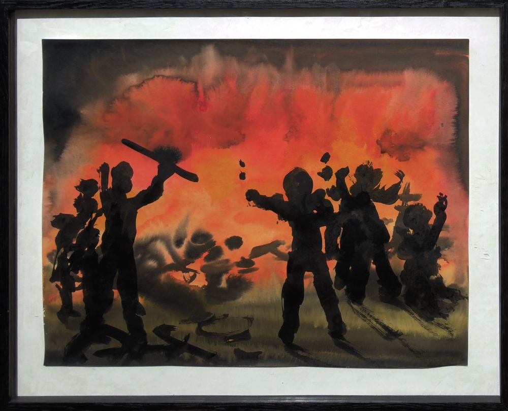 Scène au crépuscule