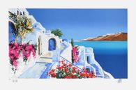Grèce - bougainvilliers en fleurs