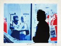 Peintre et modèle : bleu saphir