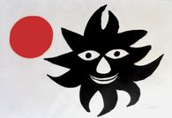 Lune rouge et soleil noir