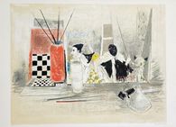 Nature morte aux pierrots