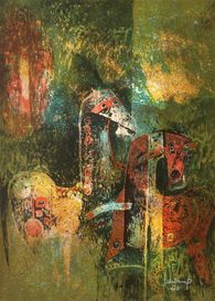 Cheval en habit de fête I