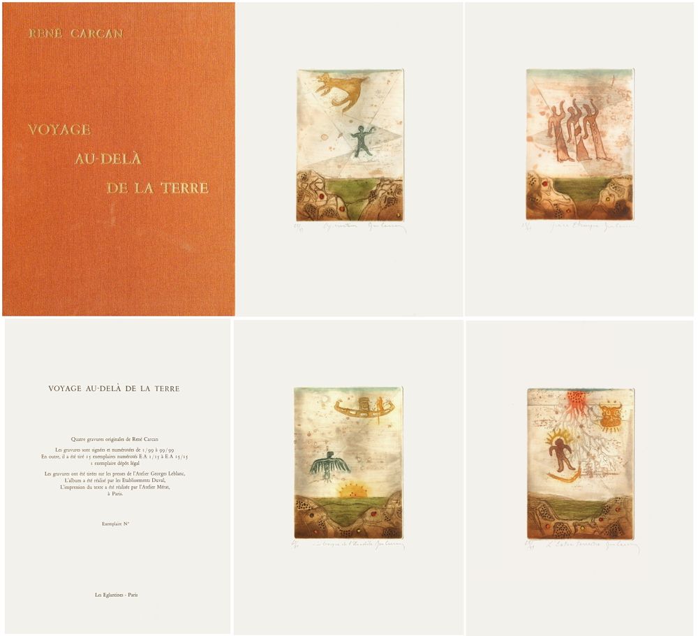 Voyage au delà de la Terre (portfolio of 4)