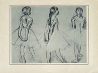 Pastels et dessins - Etude de trois danseuses