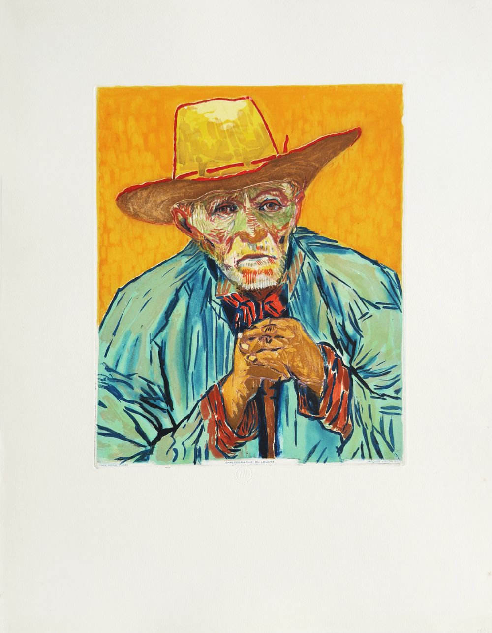Portrait de Patience Escalier d'après Vincent van Gogh