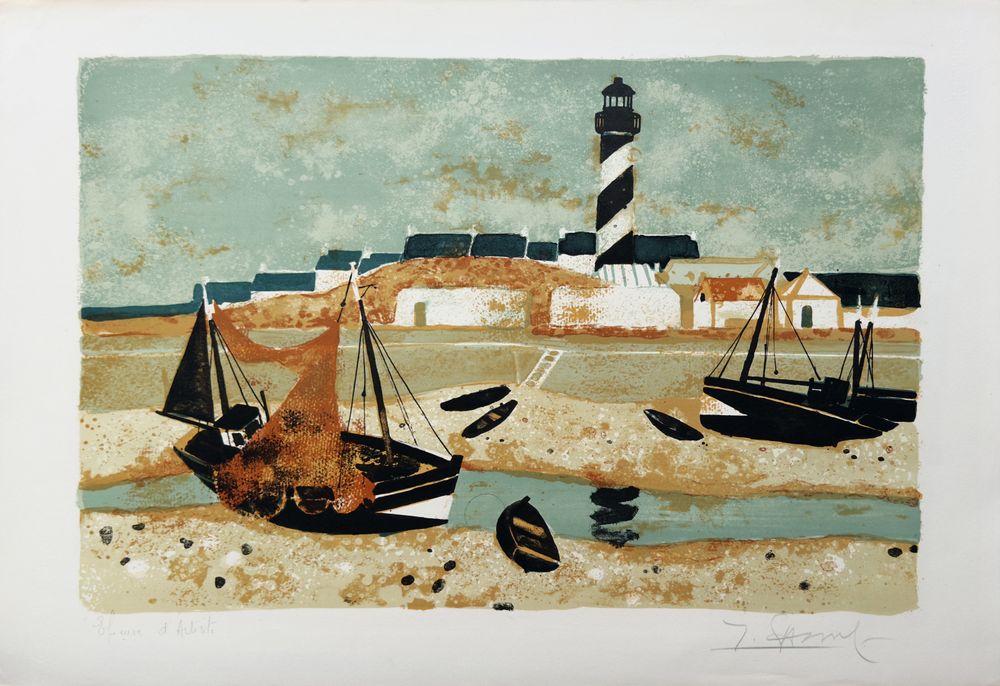 Le phare à marée basse