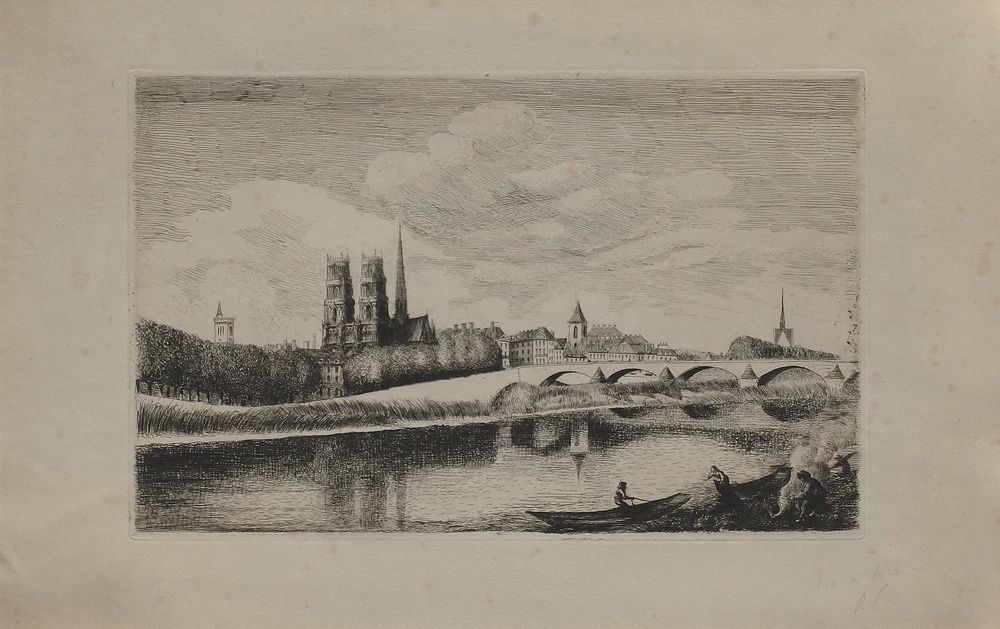 Orléans - Vue panoramique depuis les quais de la Loire