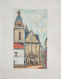 L'église de Limours par Jacques Villon