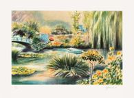 Giverny - Une barque sur l'eau