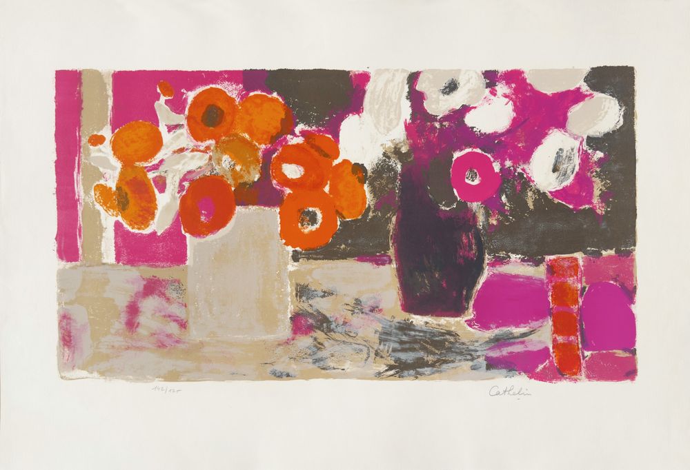 Les Deux Bouquets, soucis et anémones