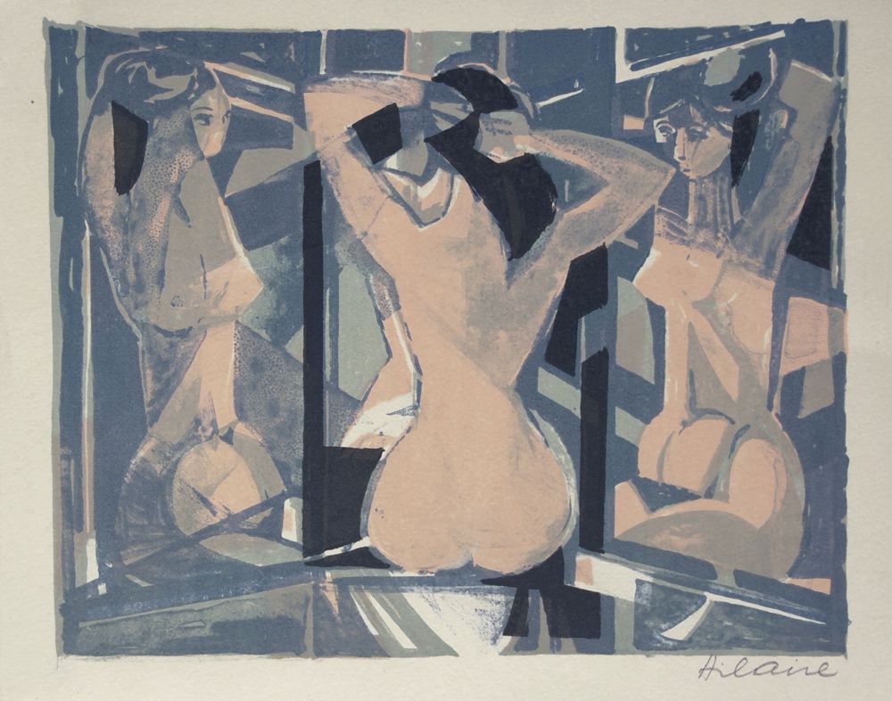 Nu au miroir