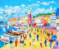 French Riviera - Port de Saint Tropez (canvas)
