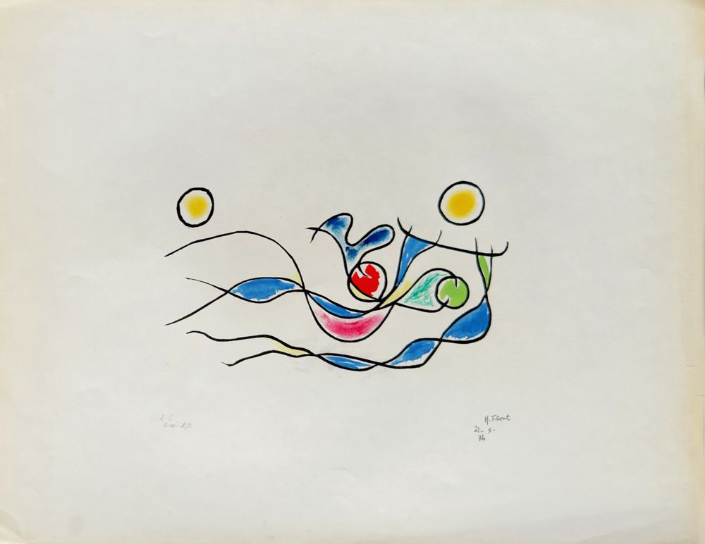 Voliges I (aquarellée)