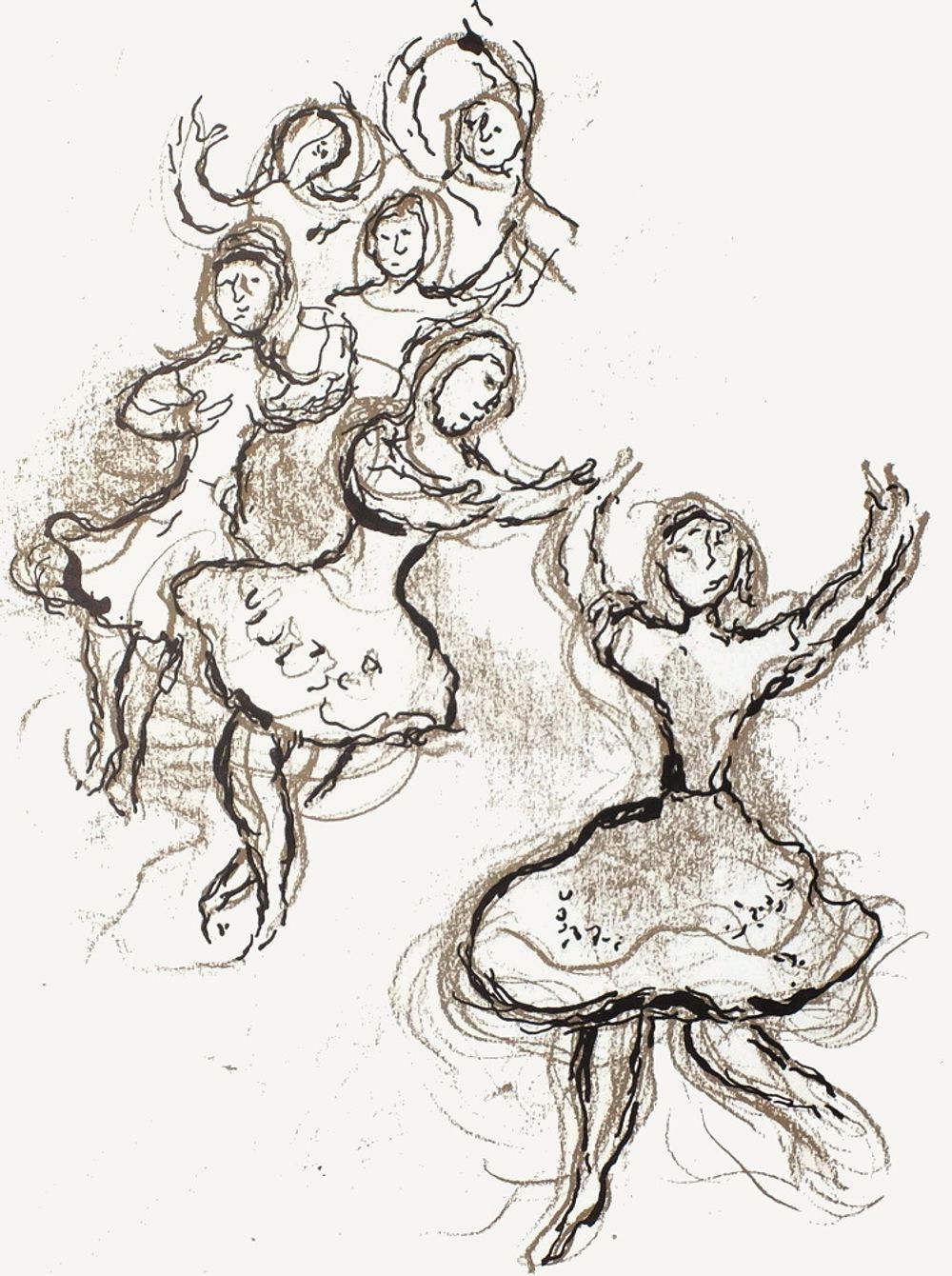 Plafond de l'Opéra : Le Lac des Cygnes