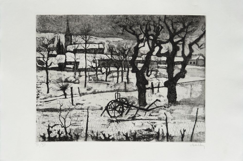 Campagne sous la neige
