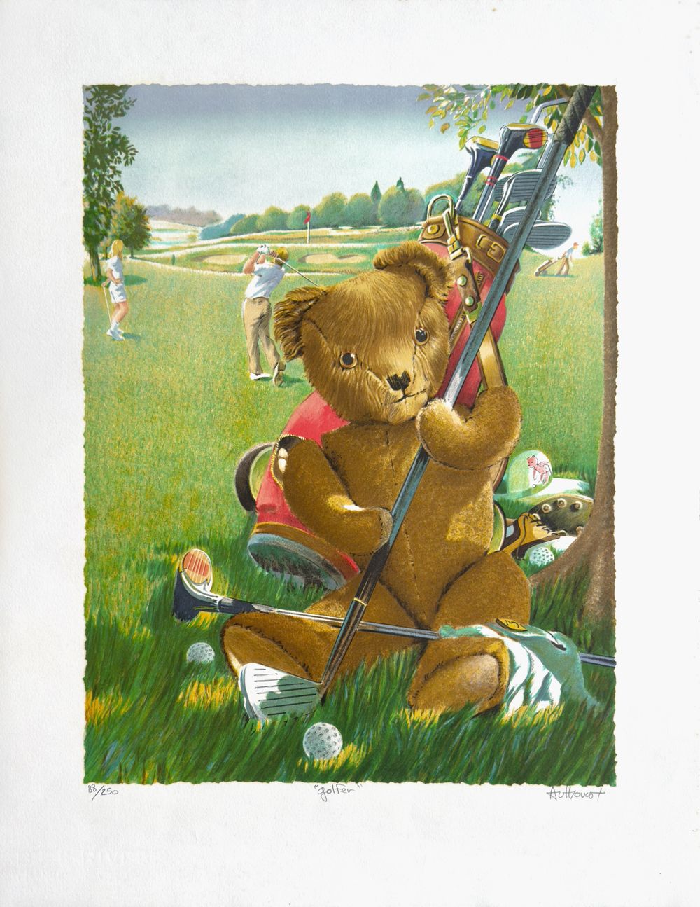 Série ours : Golfer