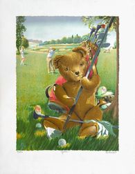 Série ours : Golfer