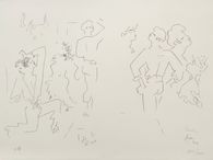Album Mourlot - Barcelone - Etude de danseurs II