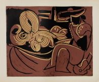 LC - Femme couchée et homme à la guitare