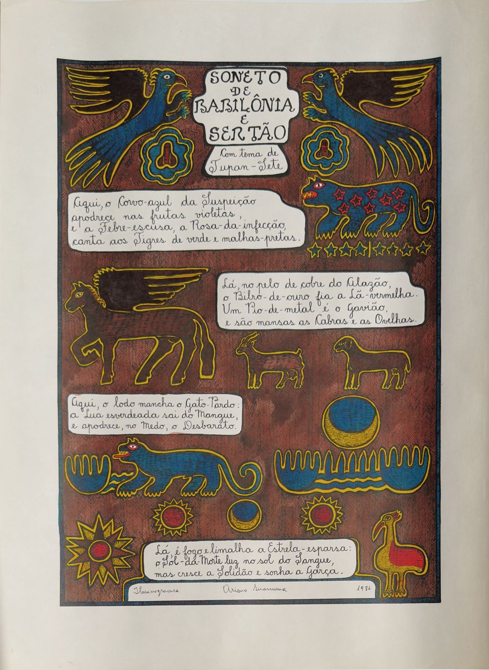 Sonetos de Albano Cervonegro (10 iluminogravura)