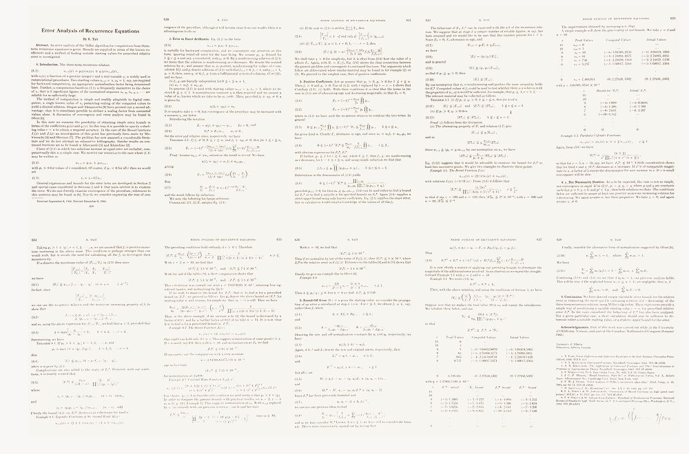 Suite Bischofberger - Mathematics of computation