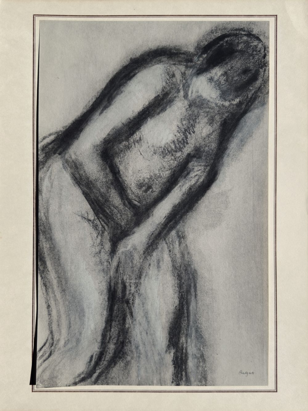 Pastels et dessins - La femme surprise