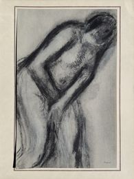 Pastels et dessins - La femme surprise