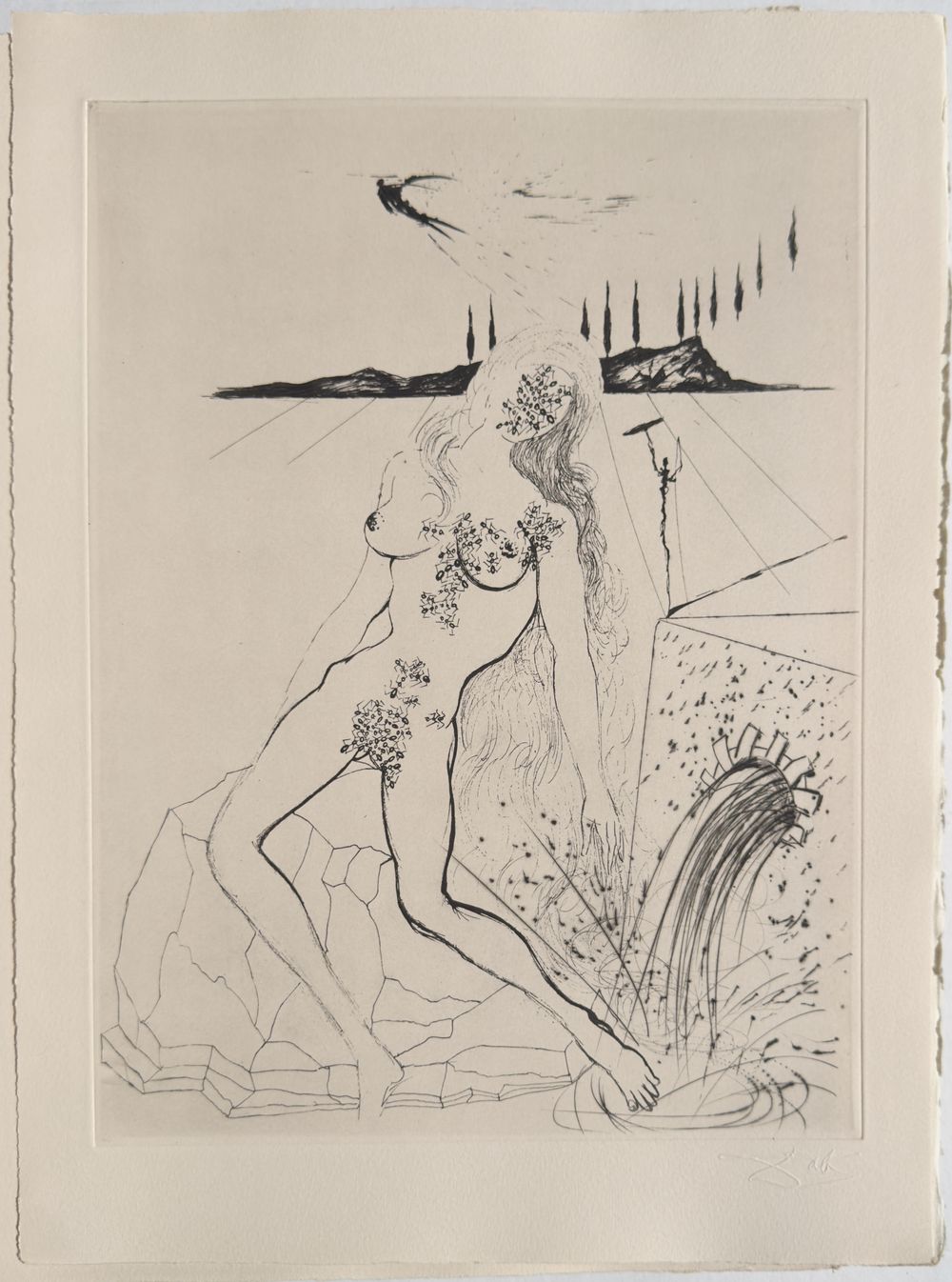 Poèmes secrets d'Apollinaire (with suite of 10 on Arches)