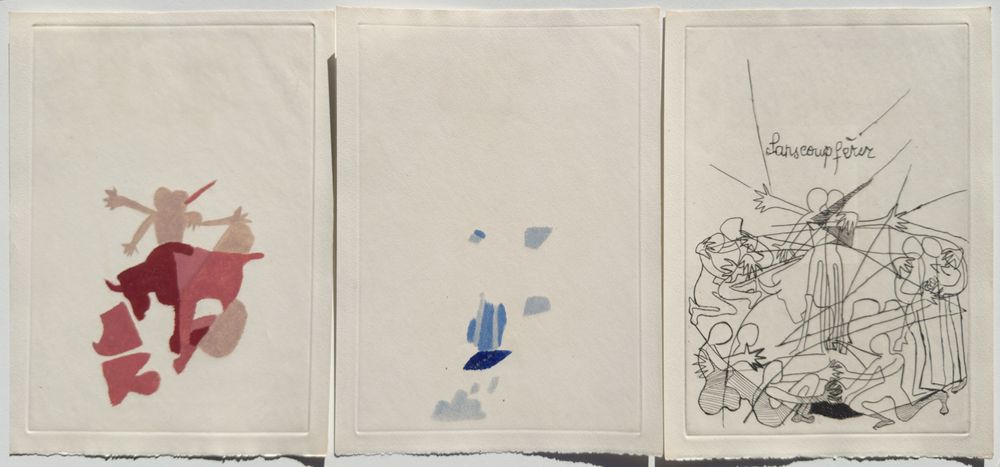 Sans coup férir (suite of 12 etchings - book signed by Tzara and Roger)
