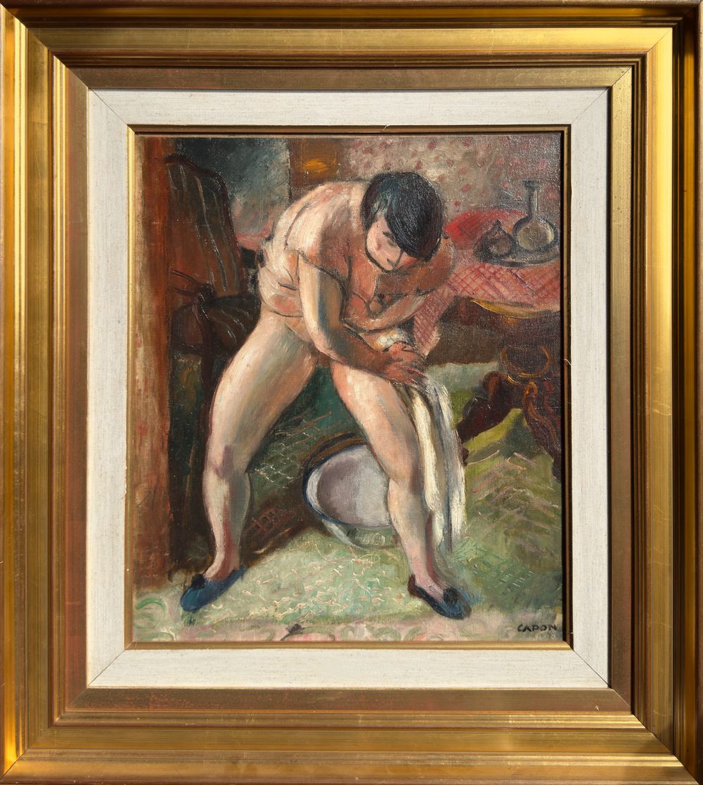 Femme à la toilette