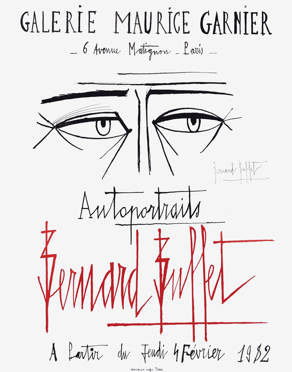 Place-des-Arts - Bernard BUFFET : Expo 82 - Galerie Maurice Garnier