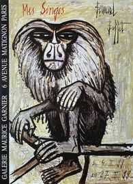 アート・デザイン・音楽 BERNARD BUFFET MAURICE GALERIE Bernard Buffet Galerie Maurice Original Vintage Poster