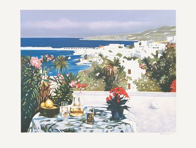 GEORGES BLOUIN 【庭のテーブル】lithograph TepJfzvxwwNQiDgSS_md.jpg?u=