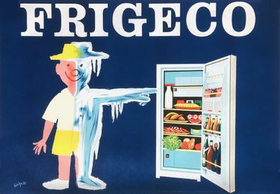 Savignac FRIGECO mural 1958年　リトグラフ 額装 Tq9tX3ZpKTwoo9oLb_md.jpg?u=