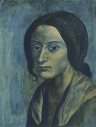 Bleus de Barcelone : Femme à la mèche