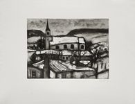 Le village sous la neige