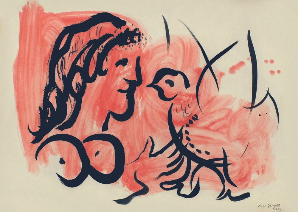 Femme à l'oiseau