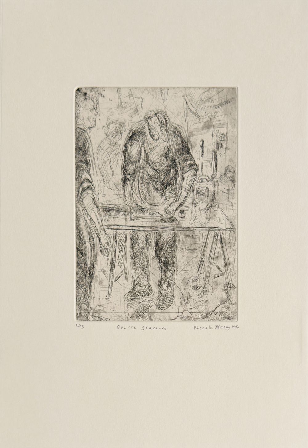Quatre graveurs
