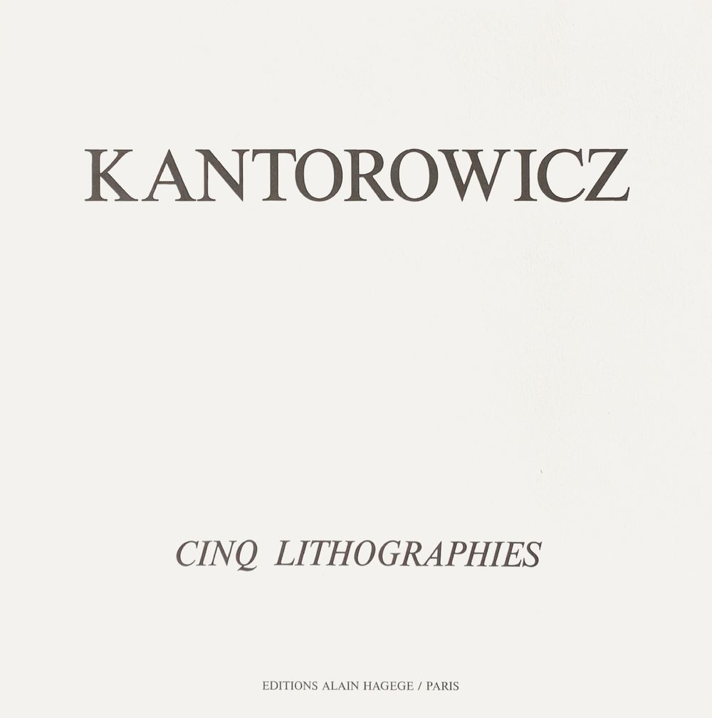 Cinq lithographies (portfolio complet)