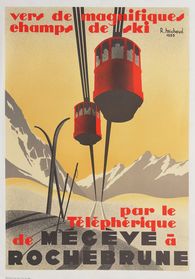 Téléphérique de Mégève à Rochebrune par René Michaud