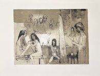 Peintre dans son atelier
