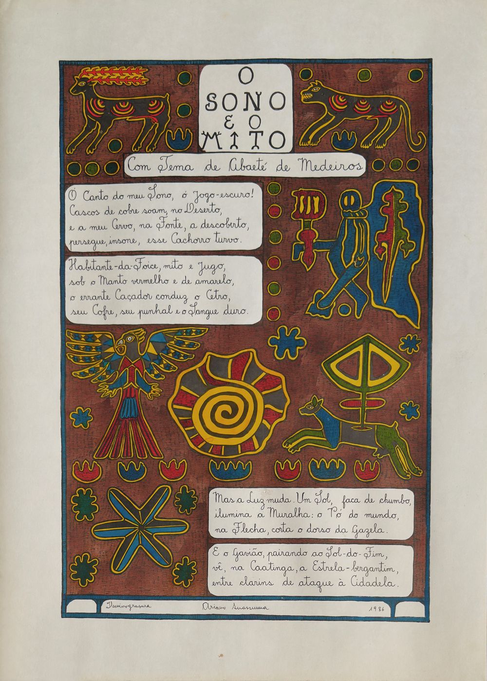 Sonetos de Albano Cervonegro (10 iluminogravura)