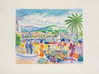 French Riviera - Marchande de poissons à La Napoule