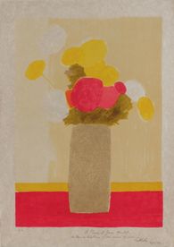 Bouquet des Rebattières à la nappe rose